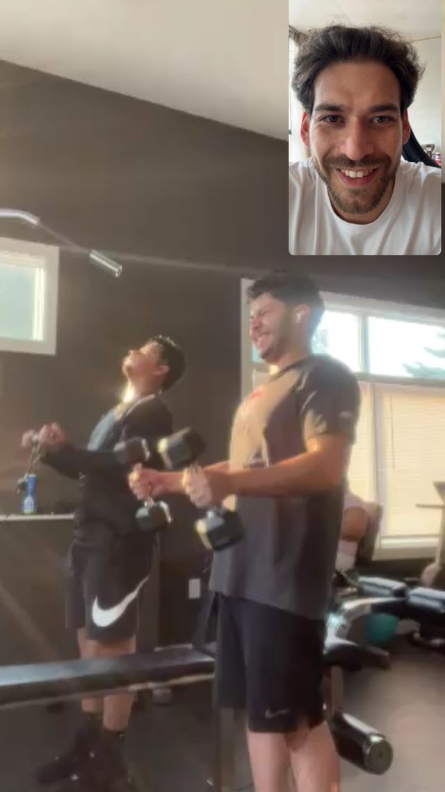 Entrenamiento por videollamada con un cliente