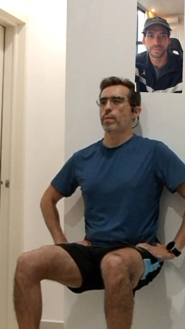 Entrenamiento por videollamada con un cliente