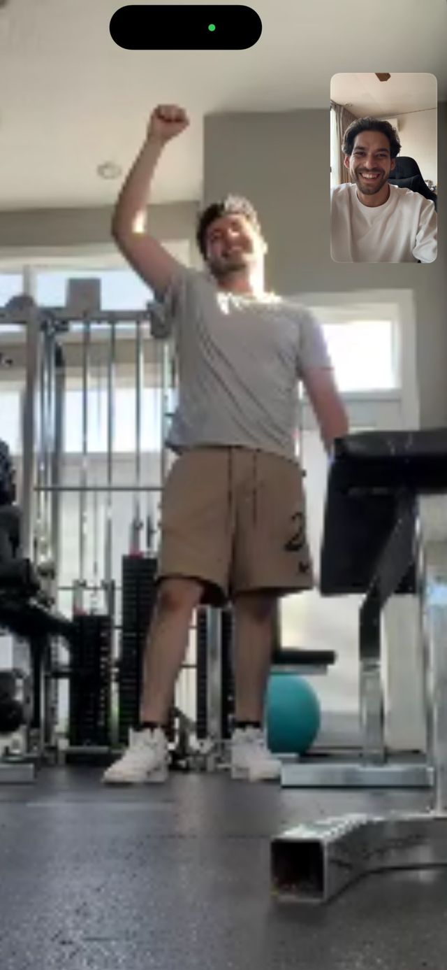 Entrenamiento por videollamada con un cliente